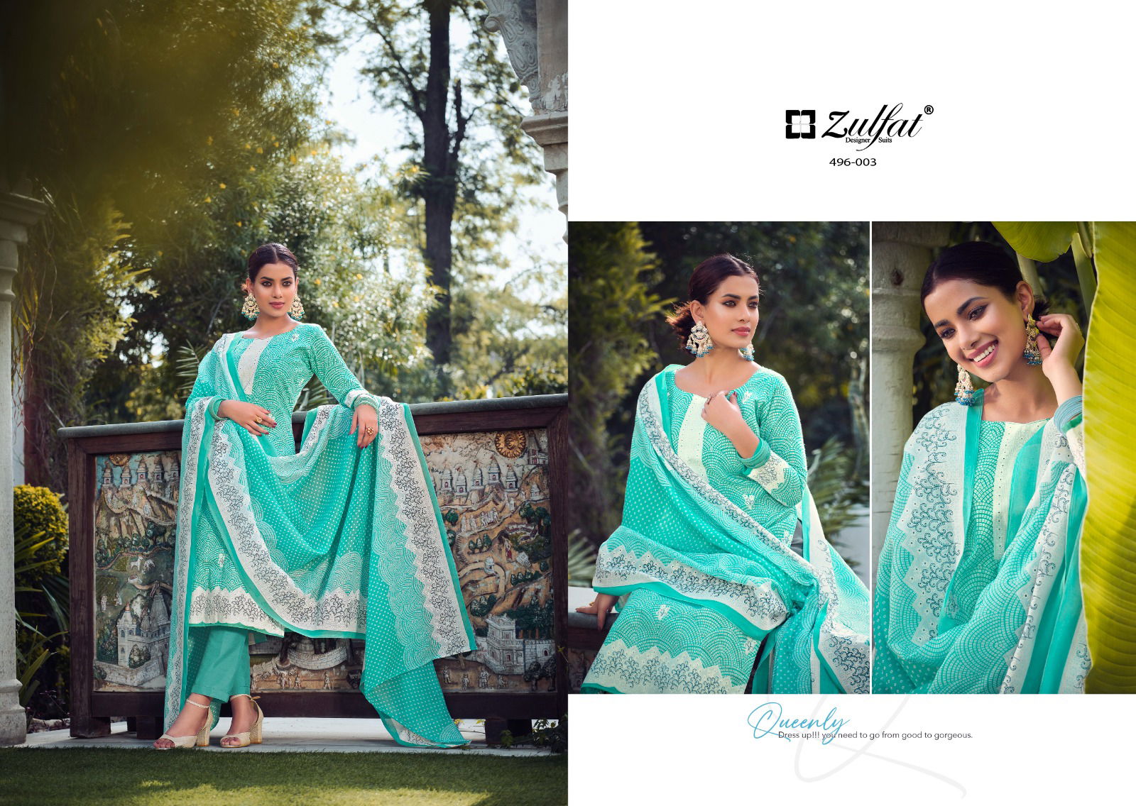 Malang By Zulfat 001-010 Cotton Dress Material Catalog